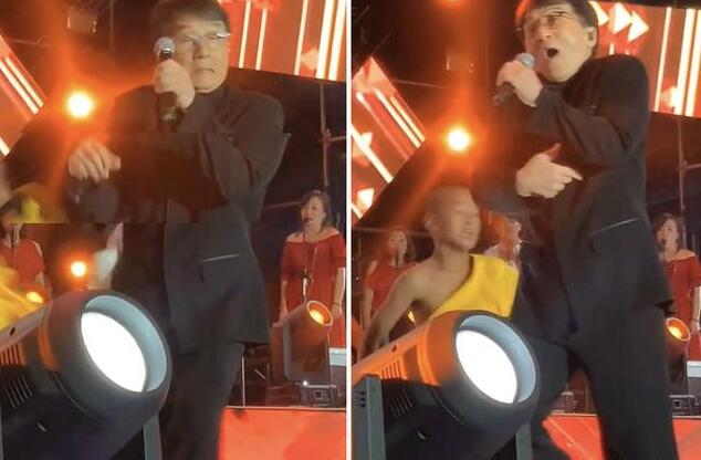成龍演出遇小意外 見慣大風大浪的成龍表現完美